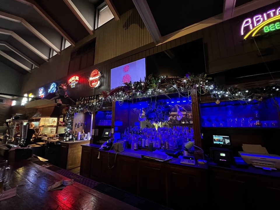 Sports bar exterior in Eunice, Louisiana.