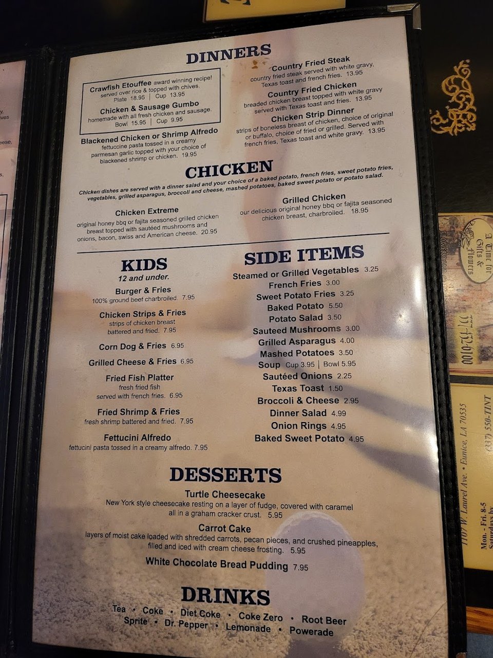 Hearty steakhouse meal with casual pub fare.